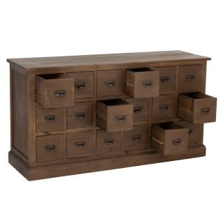 Buffet bas SOMA 18 tiroirs Bois massif vintage