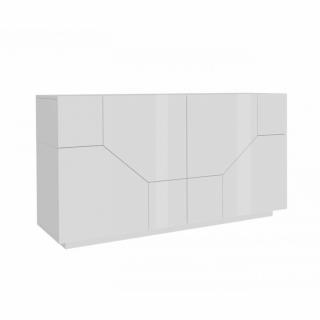 Buffet bas NALIE
blanc laqué brillant 4 portes, largeur 159 cm