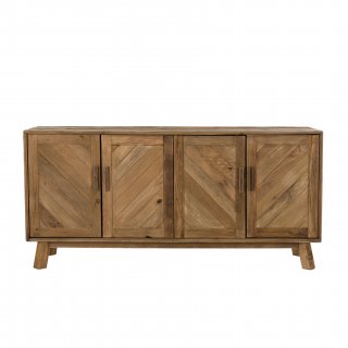Buffet 4 portes SANDY Scandinave  en bois Pin recyclé