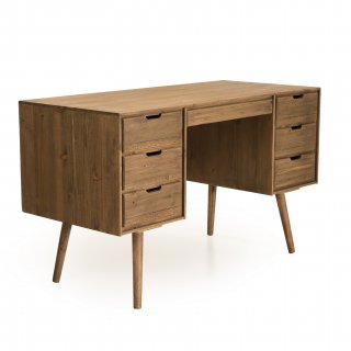 Bureau scandinave 6 Tiroirs ANDY En Bois sapin