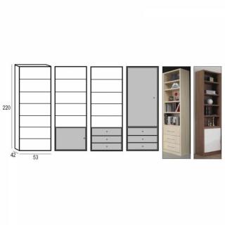 Armoire lit escamotable CAMrevêtement polyuréthaneS JACQUELIN autoporteur avec canapé Couchage 140cm