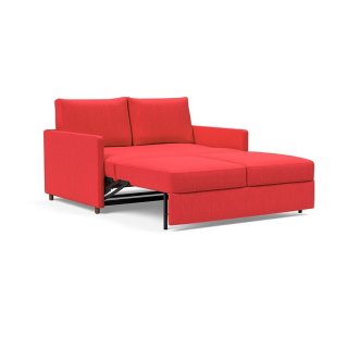 INNOVATION LIVING  Canapé NEAH SLIM convertible 140x195 tissu Elegance Red