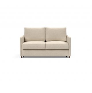 INNOVATION LIVING  Canapé NEAH SLIM convertible 140x195 tissu Phobos Latte