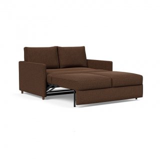 INNOVATION LIVING  Canapé NEAH SLIM convertible 140x195 tissu Taura Cappuccino