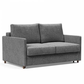 INNOVATION LIVING  Canapé NEAH SLIM convertible 140x195 tissu Twist Charcoal