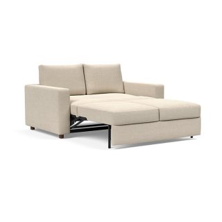 INNOVATION LIVING  Canapé NEAH STANDARD convertible 140x195 tissu Phobos Latte