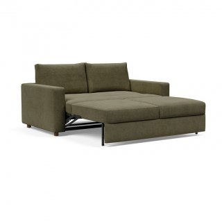 INNOVATION LIVING  Canapé NEAH STANDARD convertible 160x195 tissu Cordufine Green