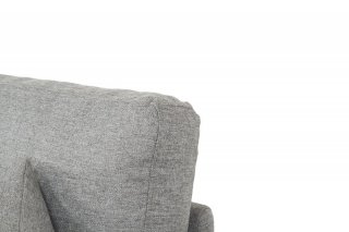 Canapé d'angle réversible convertible avec coffre JESEA tissu gris malmo