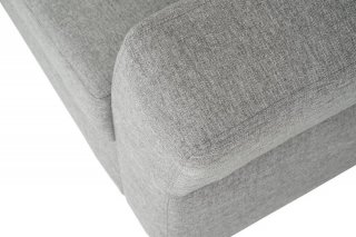 Canapé d'angle réversible convertible avec coffre JESEA tissu gris malmo