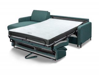 Canapé d'angle réversible  express 120 ELBE matelas 18 cm sommier lattes