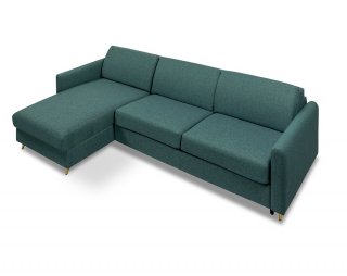 Canapé d'angle réversible  express 120 ELBE matelas 18 cm sommier lattes