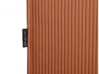 Canapé d'angle réversible convertible LOUISE velours côtelé  terracotta
