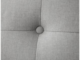 Canapé d'angle réversible ZOE convertible avec coffre tissu gris clair