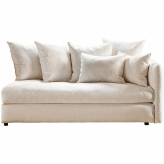 Canapé bâtard 3 places FARO 170cm tissu Refuge écru sens droite Home Spirit