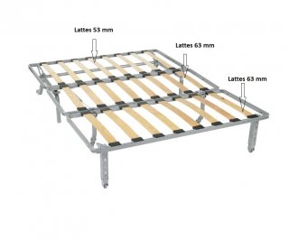 Canapé BZ convertible FLO gris clair 160*200cm matelas confort BULTEX inclus