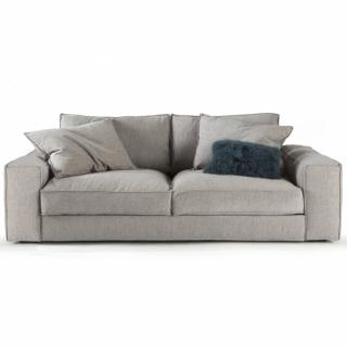 Canapé 3 places CHAMBORD 223 cm tissu  Caleido gris perle Home Spirit