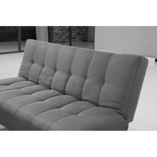 Canapé Clic Clac design scandinave VIKING tissu noir