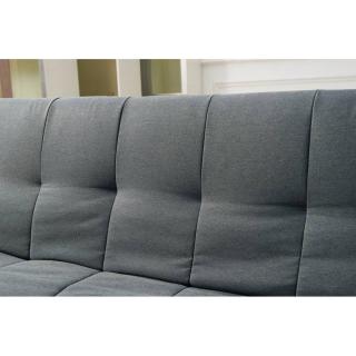Canapé Clic Clac design scandinave VIKING tissu noir