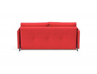 INNOVATION LIVING  Canapé design CUBED 02 ARMS convertible lit 200x160 cm tissu Elegance Red