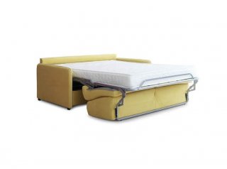 Canapé convertible EXPRESS 120 cm GEMMA sommier métal matelas 17 cm 