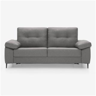 Canapé convertible express 120 cm SALOME métal matelas 14 cm accoudoirs larges