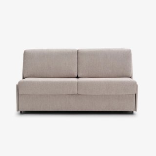 Canapé convertible express 140 cm MOON métal matelas 15 cm accoudoirs fins