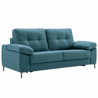 Canapé convertible express 140 cm SALOME métal matelas 14 cm accoudoirs larges