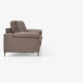 Canapé convertible express 140 cm SALOME métal matelas 14 cm accoudoirs larges