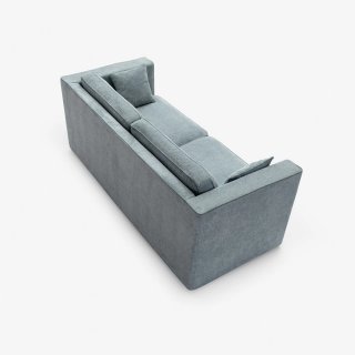 Canapé convertible express 160 cm LADY métal matelas 18 cm accoudoirs hauts