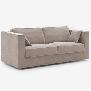 Canapé convertible express 160 cm LADY métal matelas 18 cm accoudoirs hauts