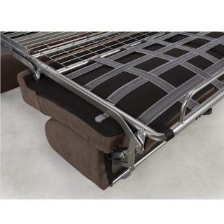 Canapé convertible express 160 DAY ÉDITION Cuir et PU Taupe sommier métal matelas 14 cm 