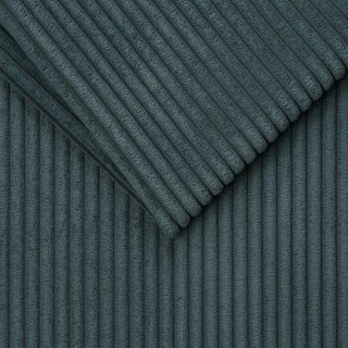 Canapé convertible GAIN DE PLACE EXPRESS 120cm sommier métal matelas 14cm velours côtelé zoom azur