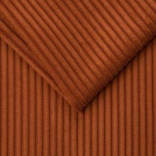 Canapé convertible GAIN DE PLACE EXPRESS 120cm sommier métal matelas 14cm velours côtelé zoom terra