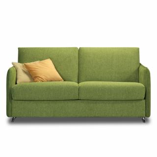 Canapé convertible express 140 KREO déhoussable matelas 14 cm accoudoirs fins 