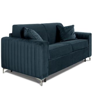 Canapé convertible express PRINCE matelas 160cm sommier lattes tête de lit intégrée matelas 16 cm