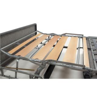 Canapé convertible express PRINCE matelas 160cm sommier lattes tête de lit intégrée matelas 16 cm