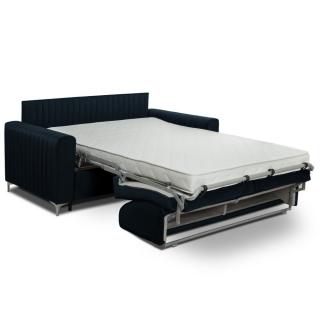 Canapé convertible express PRINCE matelas 160cm sommier lattes tête de lit intégrée matelas 16 cm