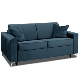 Canapé convertible express PRINCE matelas 160cm sommier lattes tête de lit intégrée matelas 16 cm