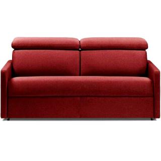 Canapé convertible LUXIA 140cm matelas 16cm système express sommier lattes