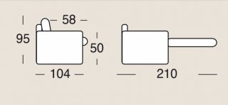 Canapé convertible express  PAGODA couchage 140 cm matelas 17 cm tissu Mid West vert forêt