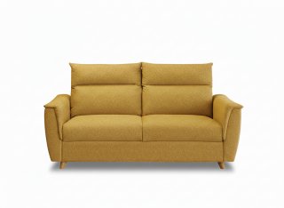 Canapé convertible express 140 PATRICIA déhoussable dossier moelleux matelas 16 cm 