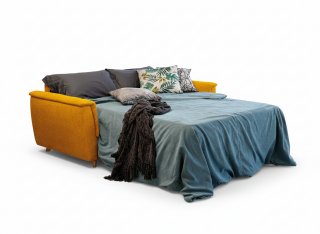 Canapé convertible express 140 PATRICIA déhoussable dossier moelleux matelas 16 cm 