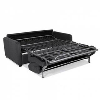 Canapé convertible express 140 VENERE déhoussable avec range oreiller matelas 16 cm 