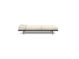 INNOVATION LIVING Canapé convertible PURI chêne couchage 195x80 cm tissu Corduroy Ivory