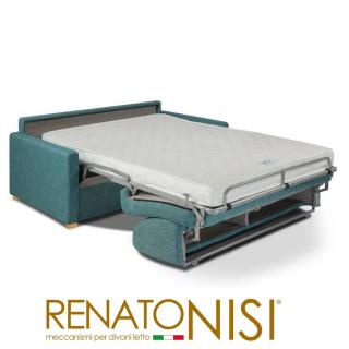 Canapé convertible express DANDY matelas 140cm comfort BULTEX® mono assise capitonnée