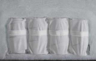 Canapé convertible lit ROLLO STYLETTO SPRING pieds chêne foncé tissu Twist Granite