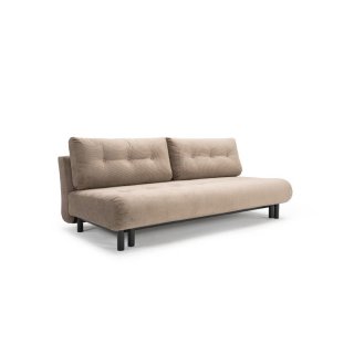 INNOVATION LIVING  Canapé convertible NABLI 140x200cm Tissu Cordufine Beige