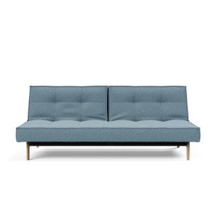 INNOVATION LIVING  Canapé convertible SPLITBACK  EIK 115*200 cm tissu Mixed Dance Light Blue