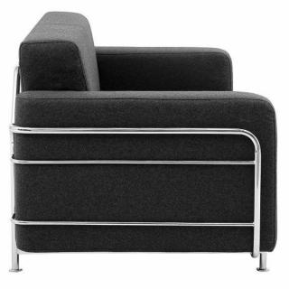 Canapé lit convertible design SILVER cadre métal chromé couchage 140*196cm  SOFTLINE