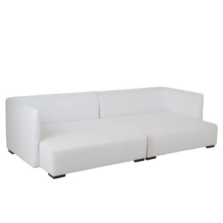 Canapé design modulable LITA 11 coussins Blanc